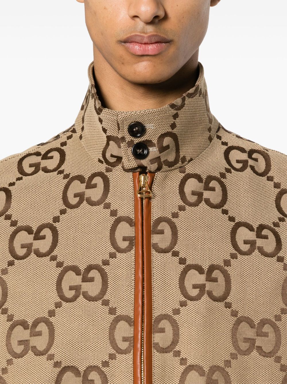 Gucci- Chaqueta de lona Jumbo GG