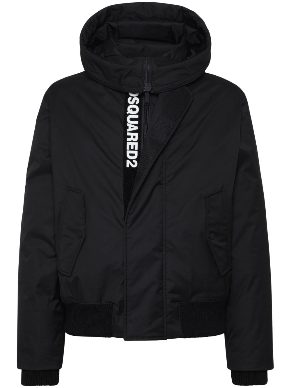 DSQUARED2-Chaqueta acolchada con estampado de logotipo oculto